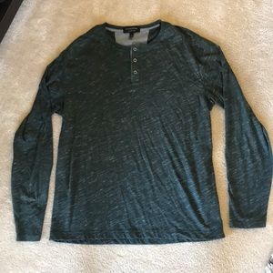 Green Banana Republic Long Sleeve Henley